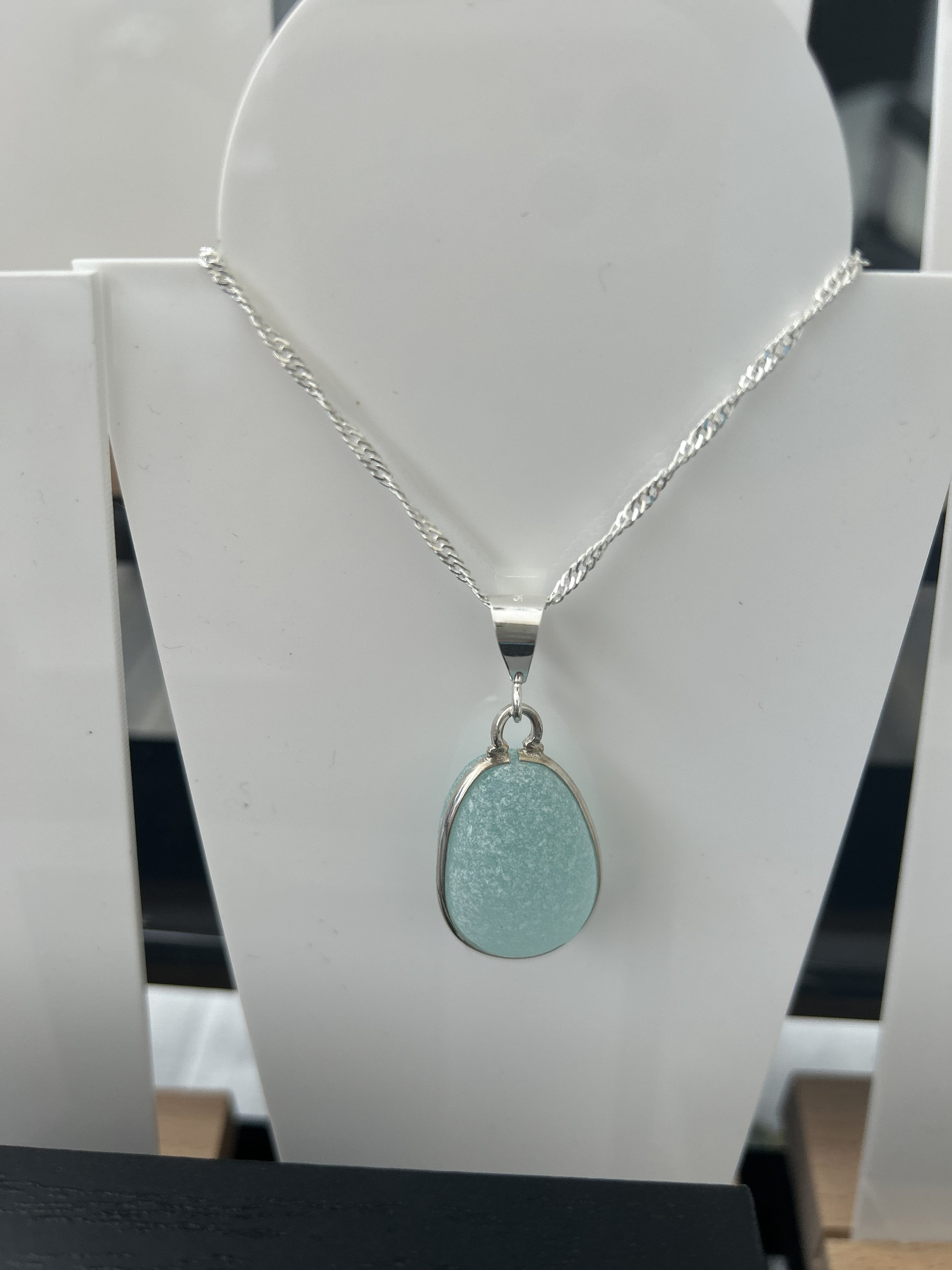 UK Seafoam Boulder Seaglass Necklace