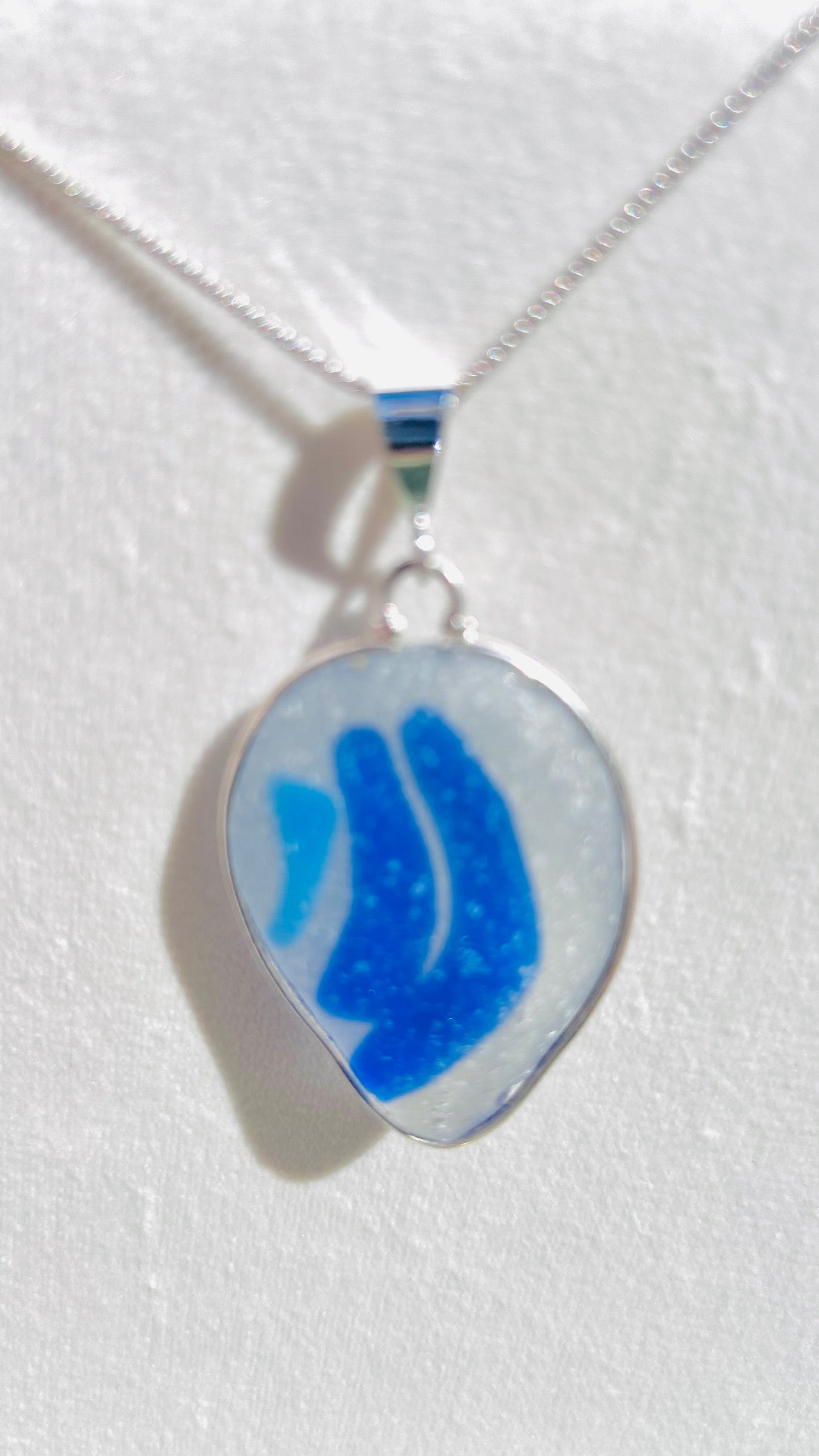Canary Islands Bluefish Multi Seaglass Necklace